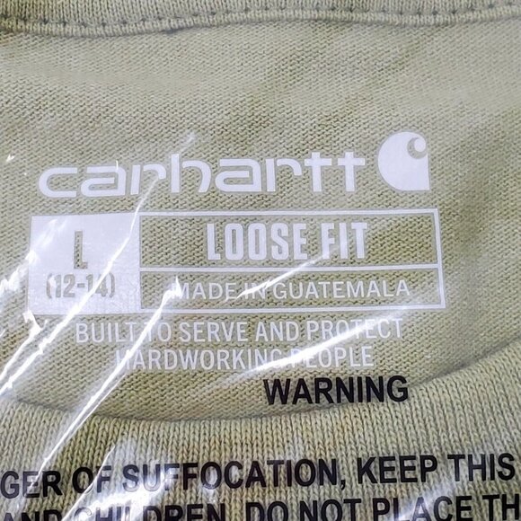 Carhartt Women’s Loose Fit Heavyweight Short-Sleeve Pocket T-Shirt, L 12-14 NWT - Picture 2 of 13